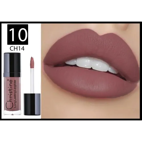 Christine Long Lasting Matte Liquid Lipstick No. 10