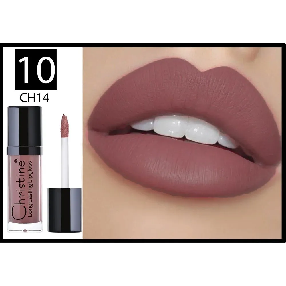 Christine Long Lasting Matte Liquid Lipstick No. 10