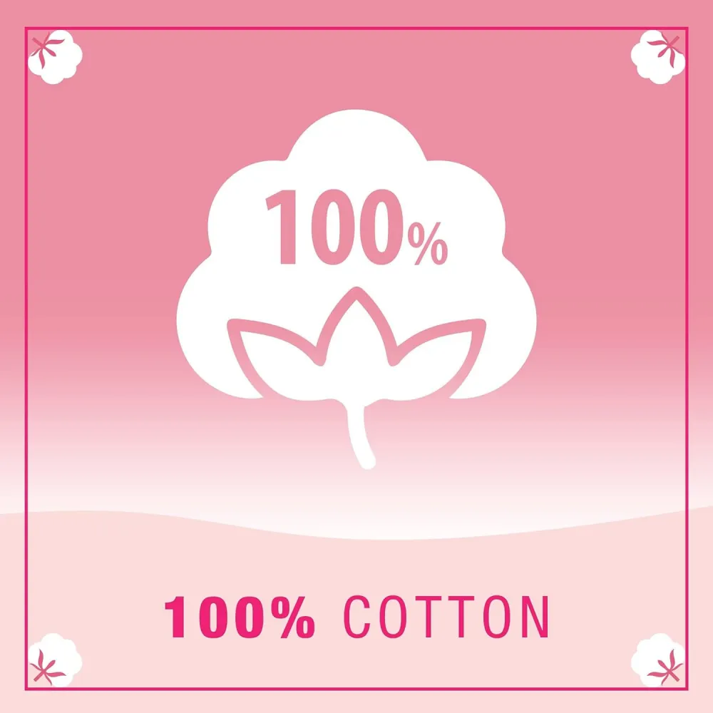 Johnson's Pure Cotton Makeup Remover Pads 3-80 Pack Round Tablets, 100% Cotton