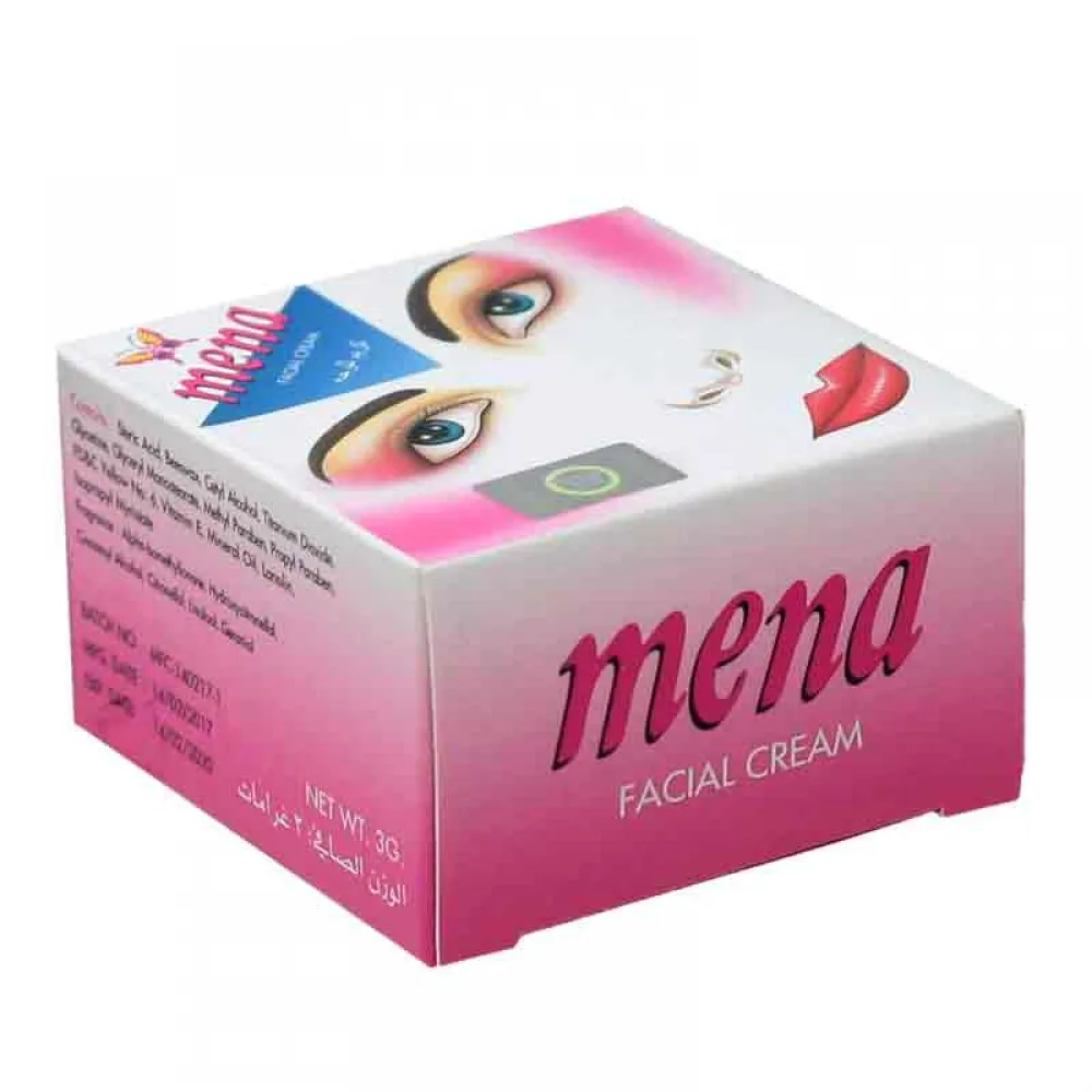 Mena Facial Cream Whitening & Softening - 3 gm