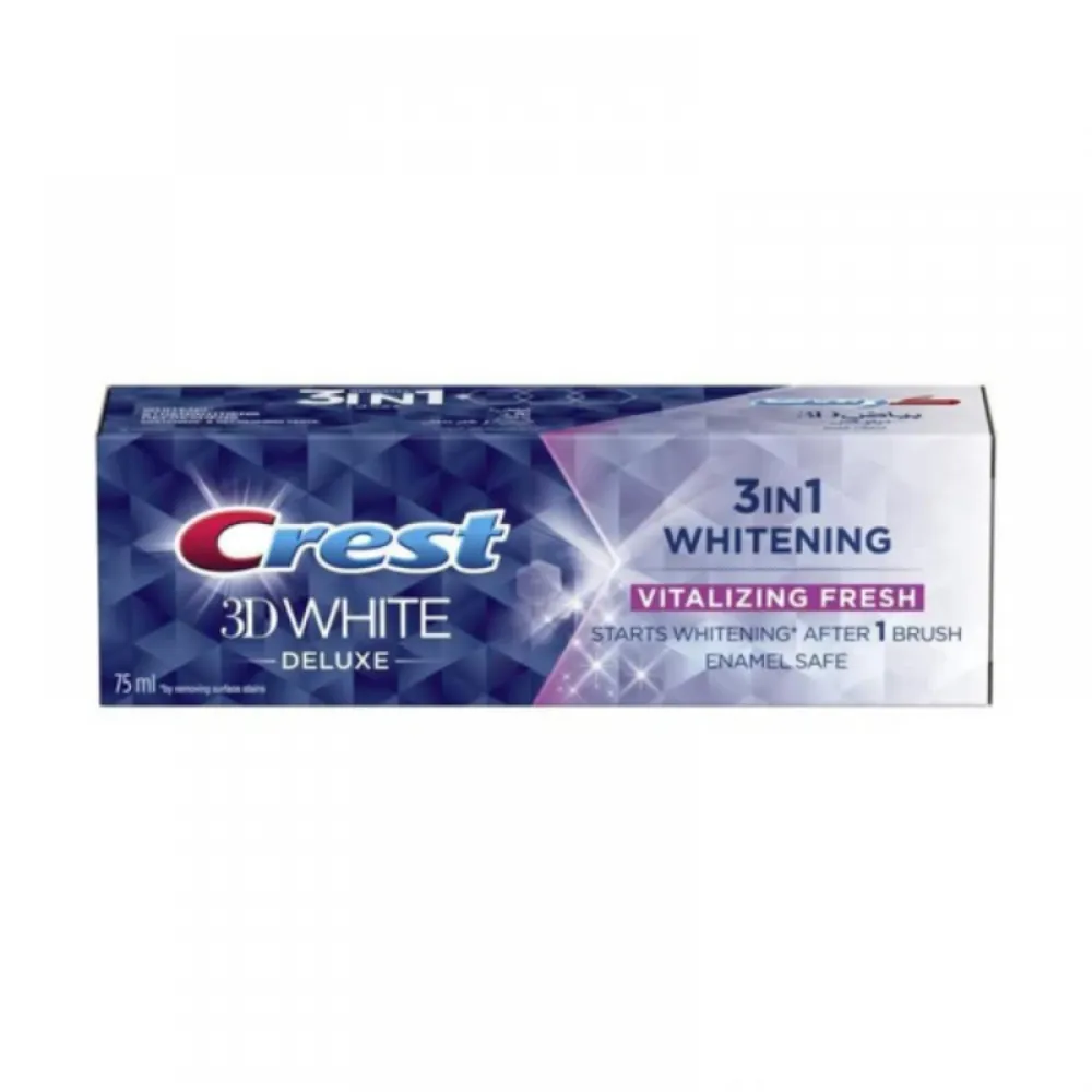 Crest 3D White Deluxe Vitalizing Fresh Toothpaste - 75ml