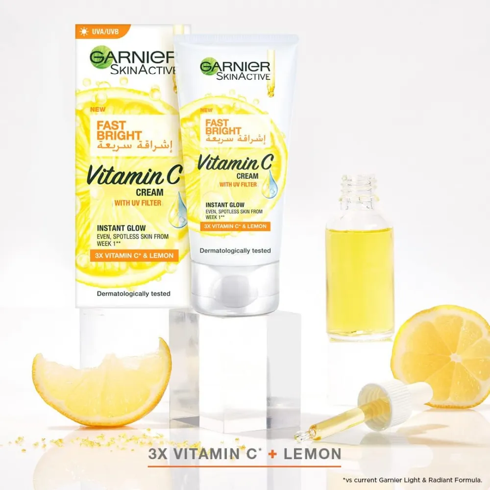 Garnier Skin Active Fast Fairness Cream With Vitamin C And Lemon 25 ml