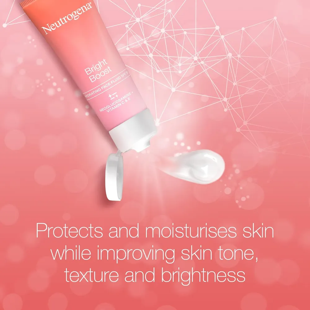 Neutrogena Gel Fluid Spf30, Bright Boost, 50 ml