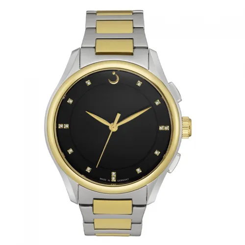  Golden and Silver Alfajr Premier 360 Women's Steel Watch