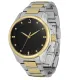 Golden and Silver Alfajr Premier 360 Women's Steel Watch