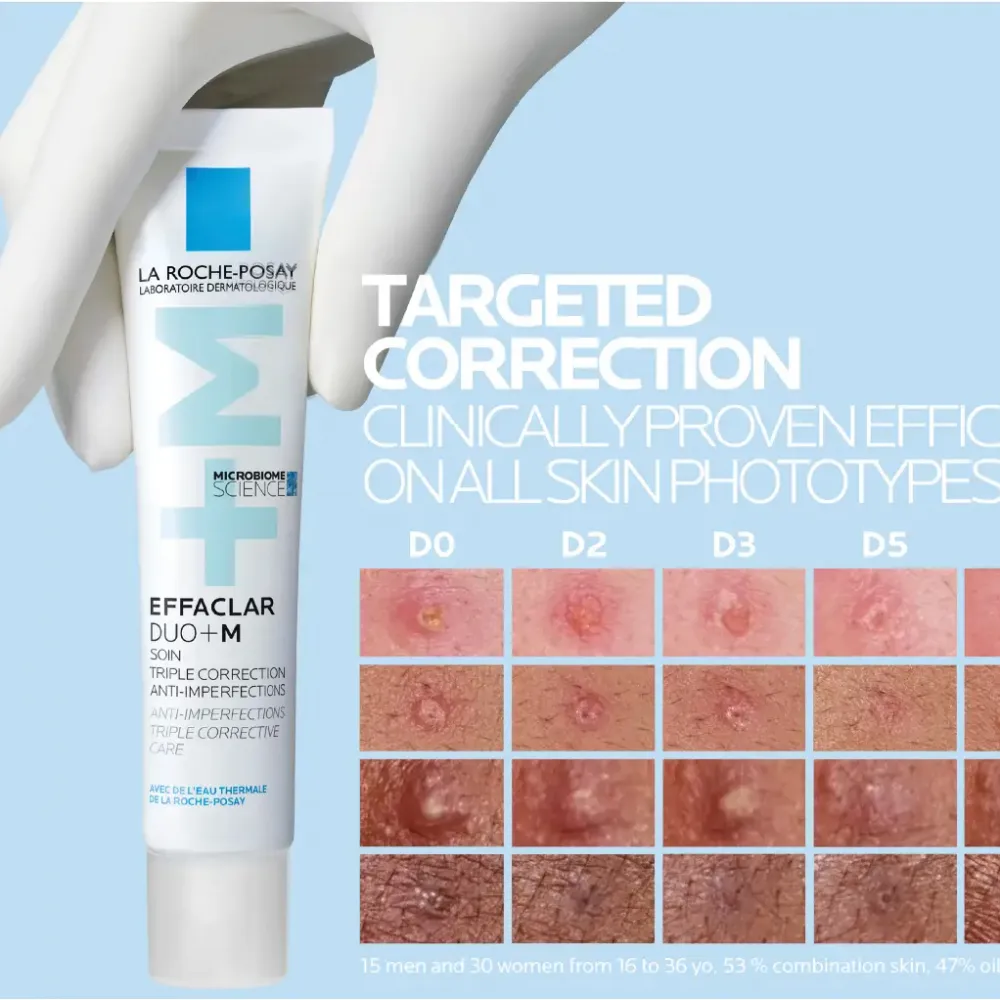 La Roche Posay Effaclar Duo+M Acne Treatment Cream Oily & Acne Prone Skin 40 ml