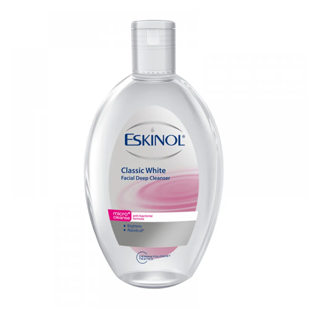 Eskinol Facial Deep Cleanser Classic White - 225ml