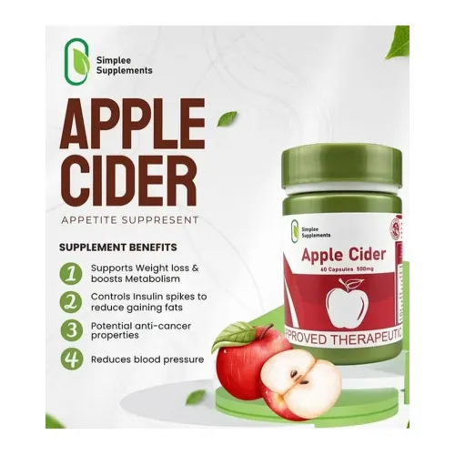 Simply Apple Cedar Supplements 60 Capsules 500 mg