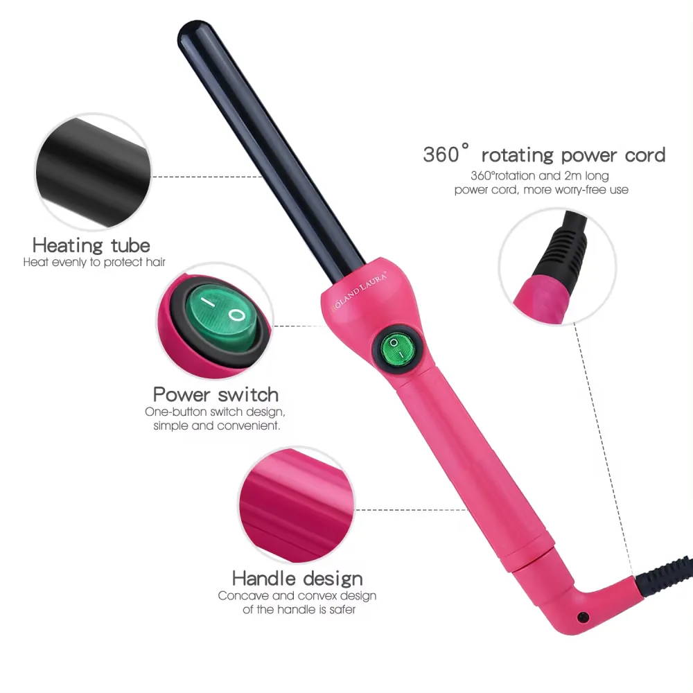 Hair curler 25ml, pink color Bolandlaura