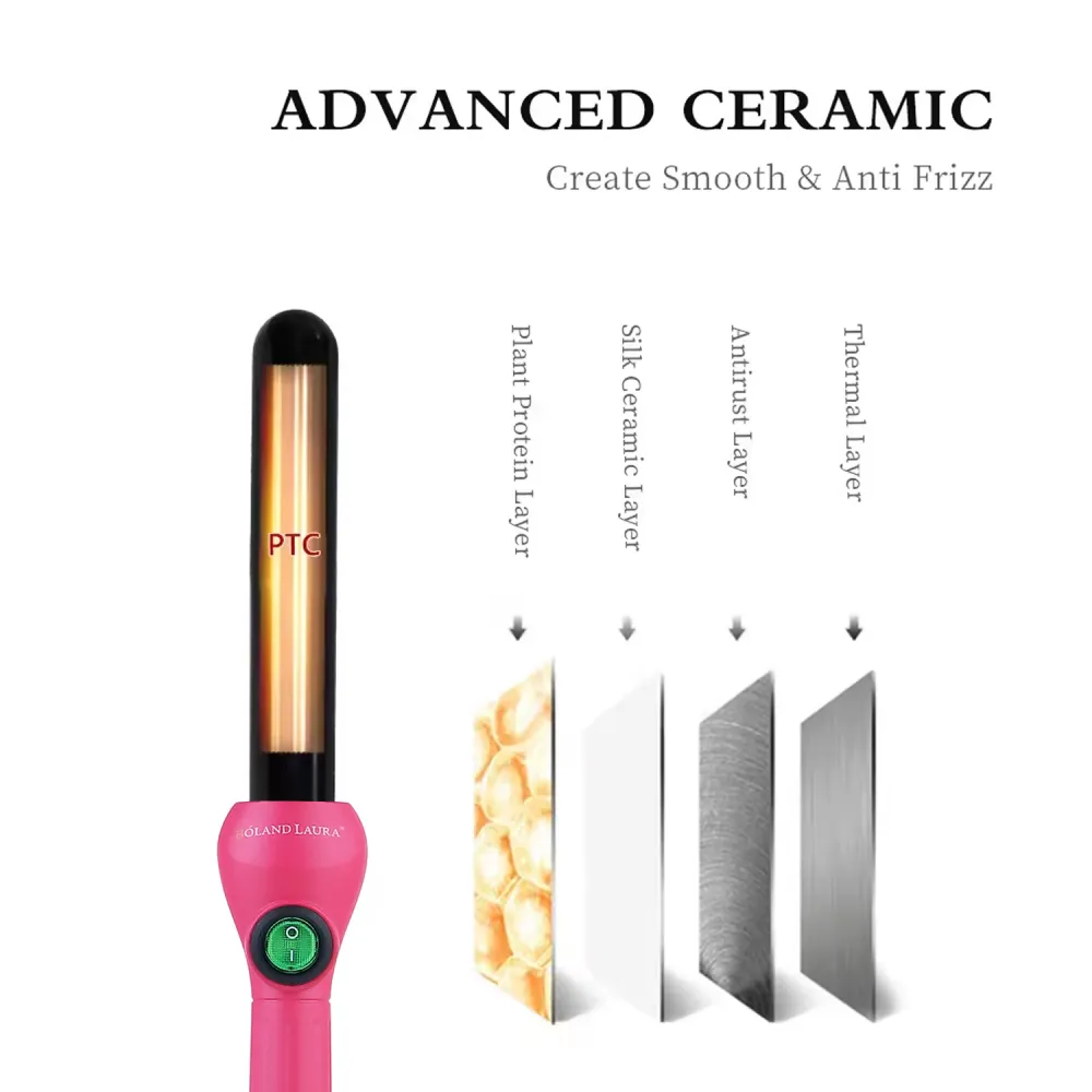 Hair curler 25ml, pink color Bolandlaura