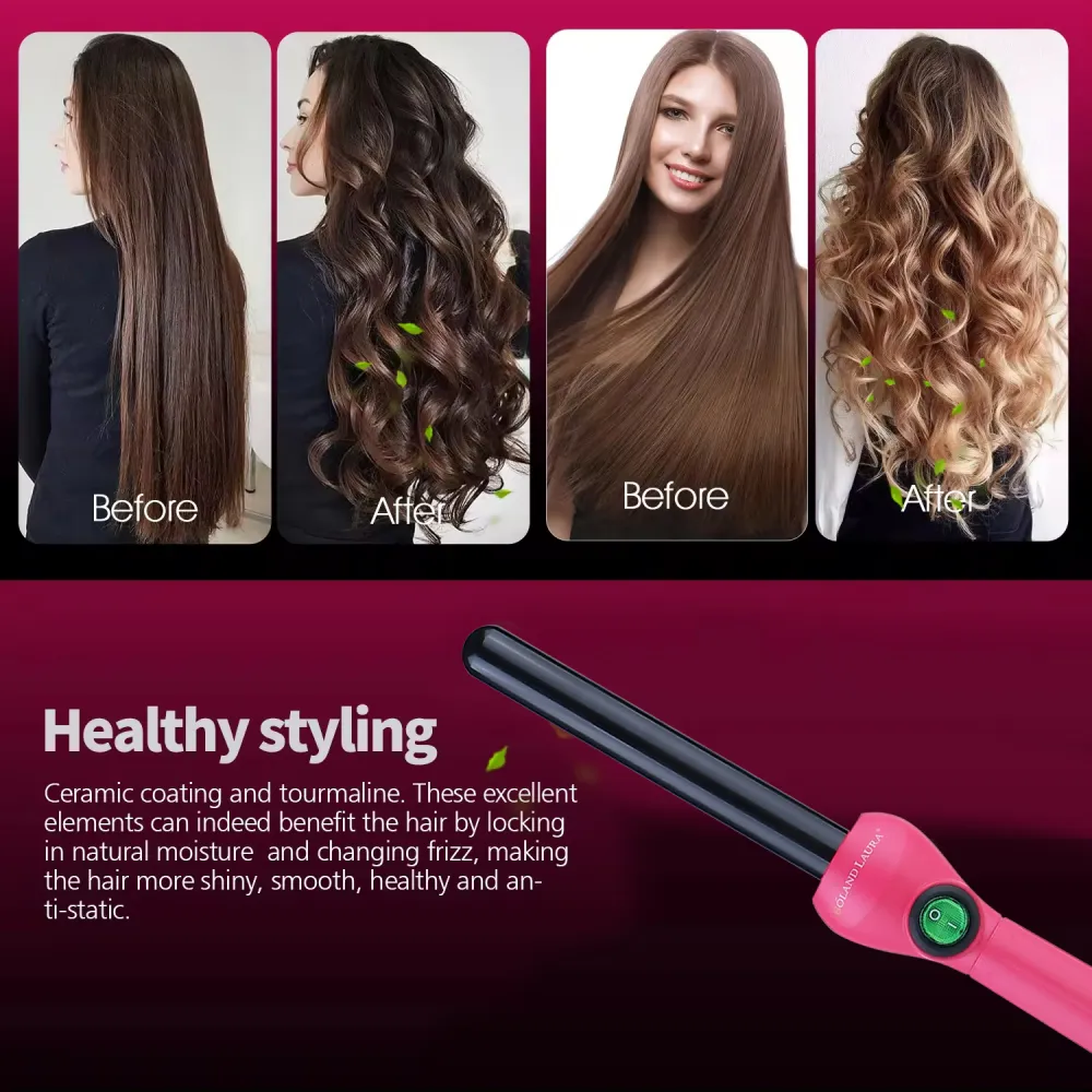 Hair curler 25ml, pink color Bolandlaura