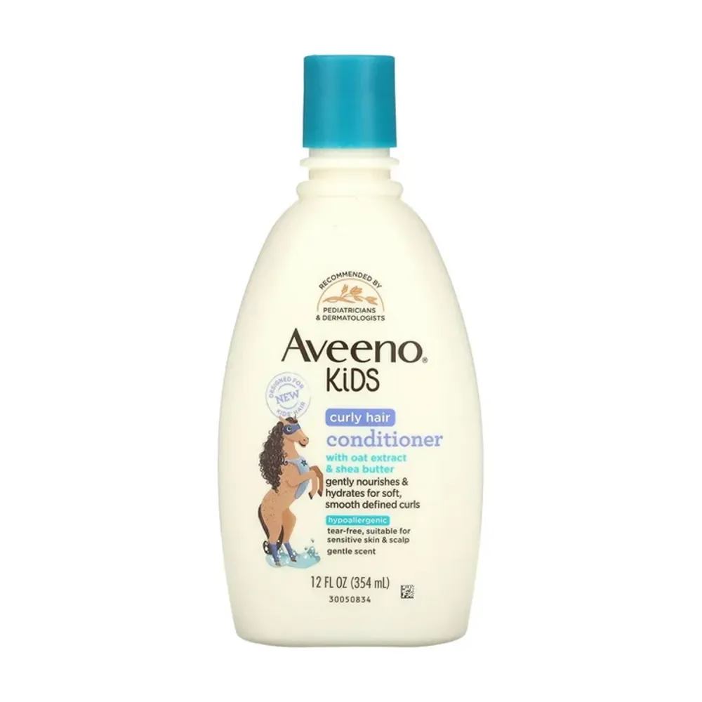 Aveeno, Kids, Curly Hair Conditioner with Oat Extract Shea Butter , 12 fl oz (354 ml)