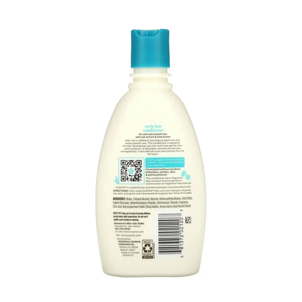 Aveeno, Kids, Curly Hair Conditioner with Oat Extract Shea Butter , 12 fl oz (354 ml)