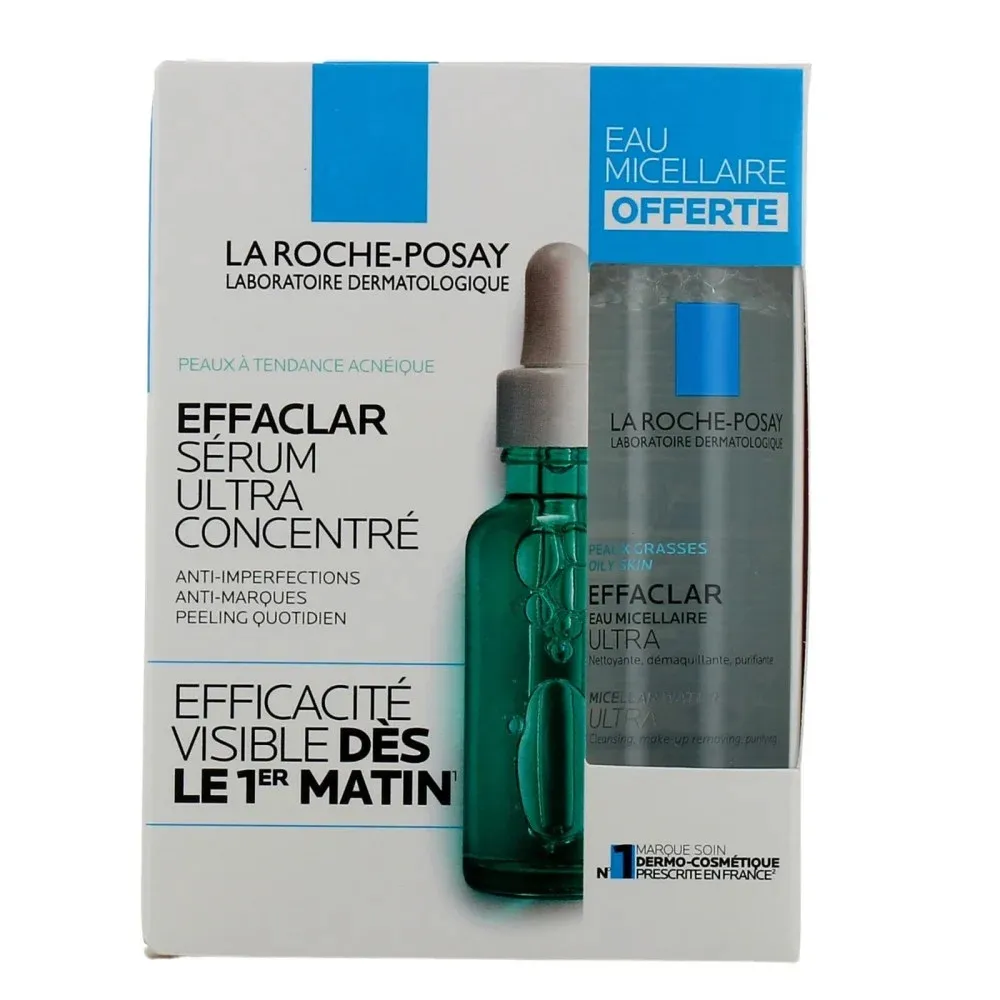 Acne serum and makeup remover from La Roche-Posay
