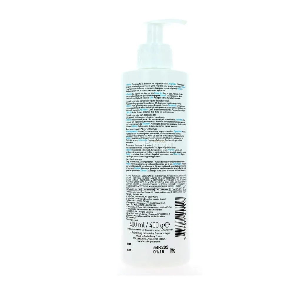 La Roche-Posay Posthelios Gel Hydrating After Sun for Unisex 13.5 oz Gel