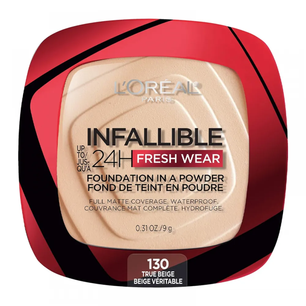 Oreal Paris - Infallible 24, powder foundation 130 True Beige