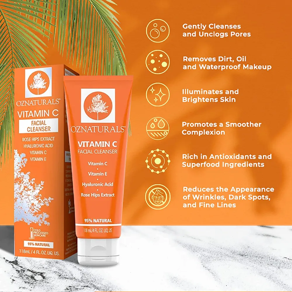 OZNaturals Vitamin C Facial Cleanser - 118ml