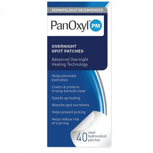 PanOxyl, PM, Overnight Spot Patches, 40 Clear Hydrocolloid Patches