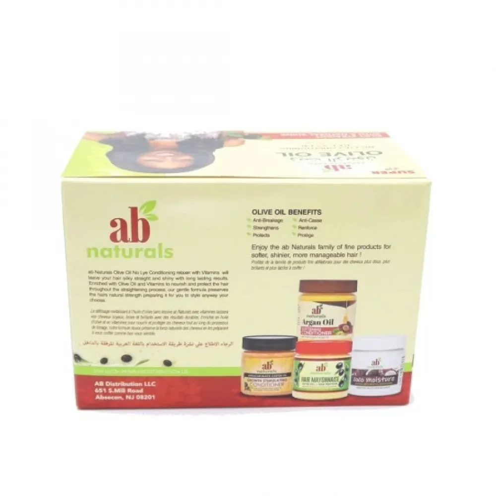 ab Naturals Hair Straightener Set with Olive Oil - Super