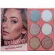 Christine 3 in 1 palette notebook eye shadow + highlighter + blush CH-K2308