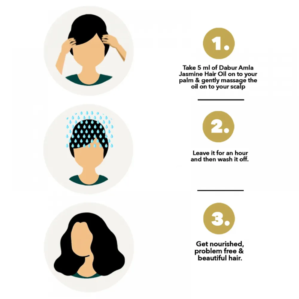 Dabur Amla Jasmine Hair Oil - 200ml