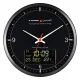 AL-Harameen 2 in 1 Digital Analouge Azan Wall Clock Black  40 cm HA-7056 Makka