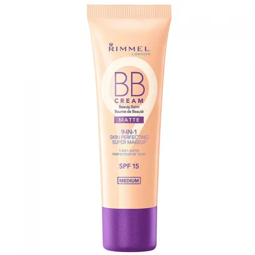 Rimmel London BB Cream 9 in 1 Beauty Balm with SPF15 Medium - 30ml