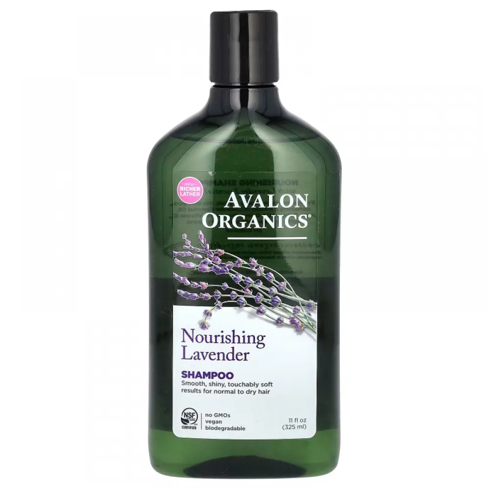 Avalon Organics, Shampoo, For Normal to Dry Hair, Nourishing Lavender, 11 fl oz (325 ml)