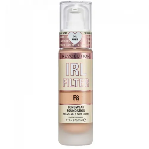 Revolution Long Lasting IRL Filter Foundation, 23 ml F8