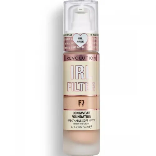 Revolution Long Lasting IRL Filter Foundation, 23 ml F7