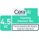 CeraVe Foaming Cleanser Bar | Soap-Free Body and Face Cleanser Bar for Oily Skin | Fragrance Free | 4.5 Ounce, White