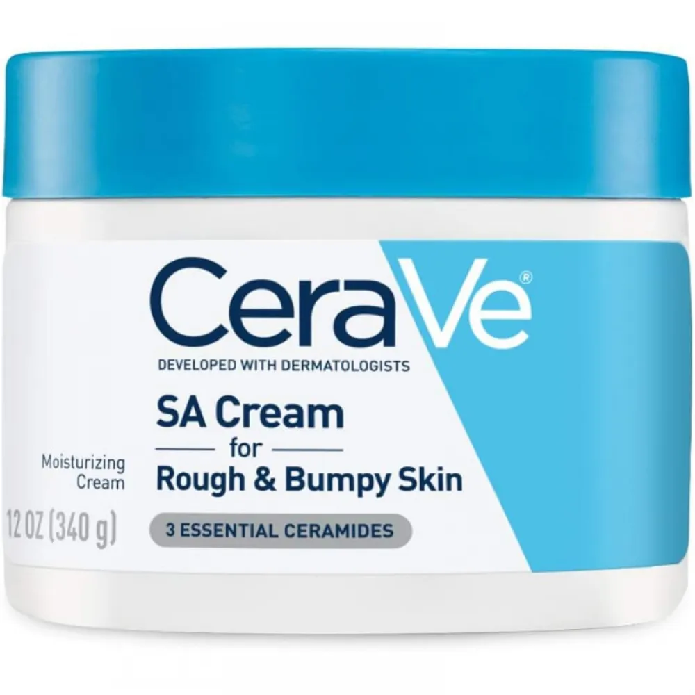 CeraVe Moisturizing Cream with Salicylic Acid | Exfoliating Body Cream with Lactic Acid, Hyaluronic Acid, Niacinamide, and Ceramides | Fragrance Free & Allergy Tested | 12 Ounce