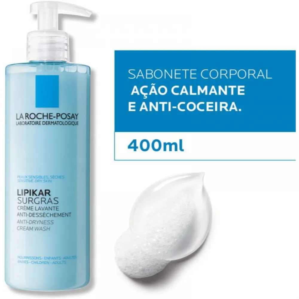 La Roche-Posay Lipikar Surgras Concentrated Anti-Dry Shower Cream - 400ml