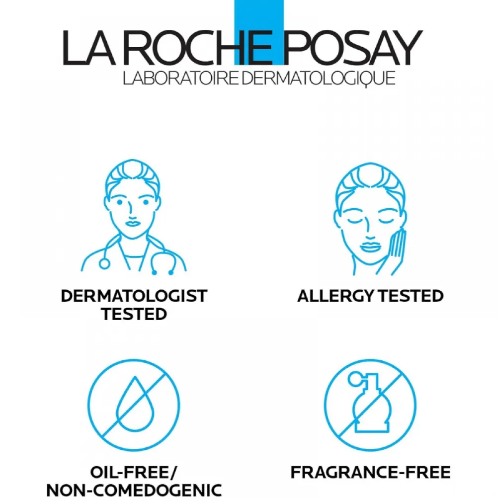 La Roche-Posay Effaclar Deep Foaming Facial Cleanser, Cream Cleanser for Sensitive Skin, Oily Skin and Acne Prone Skin 125ml
