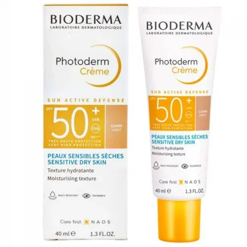 بيوديرما - كريم واقي شمس فوتوديرم SPF 50, لون فاتح، 40 مل
