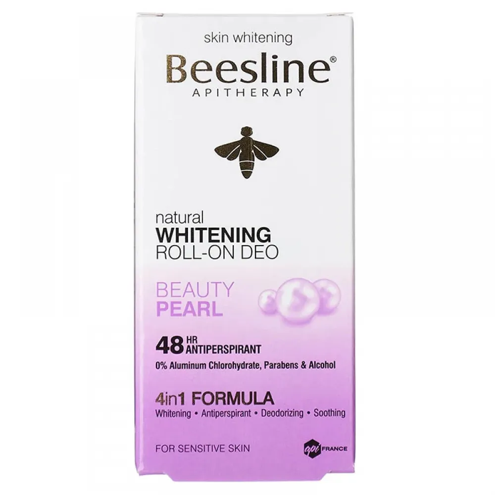 Beesline Beauty Pearl Whitening Roll-On Deodorant White 50 ml