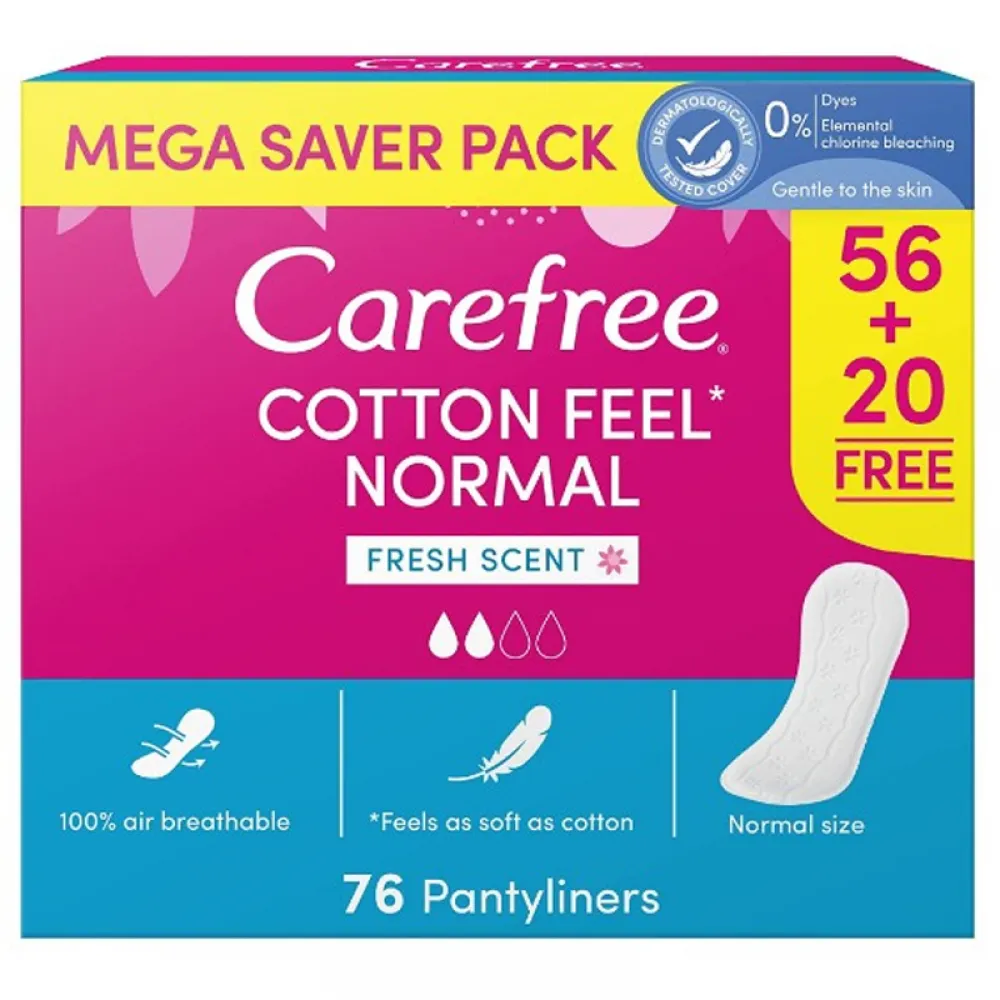 CAREFREE - Daily Liners with Fresh Scent, 76 Pads