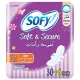 Sofy Soft & Secure, Slim, Large 29 Cm, Sanitary Pads With Wings, Pack Of 30 + 6 Pads Free