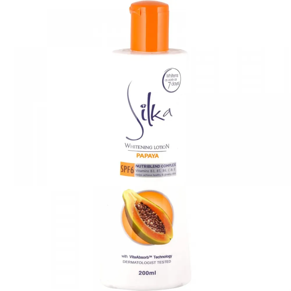 Silka Whitening Lotion Papaya with SPF6 200 ml