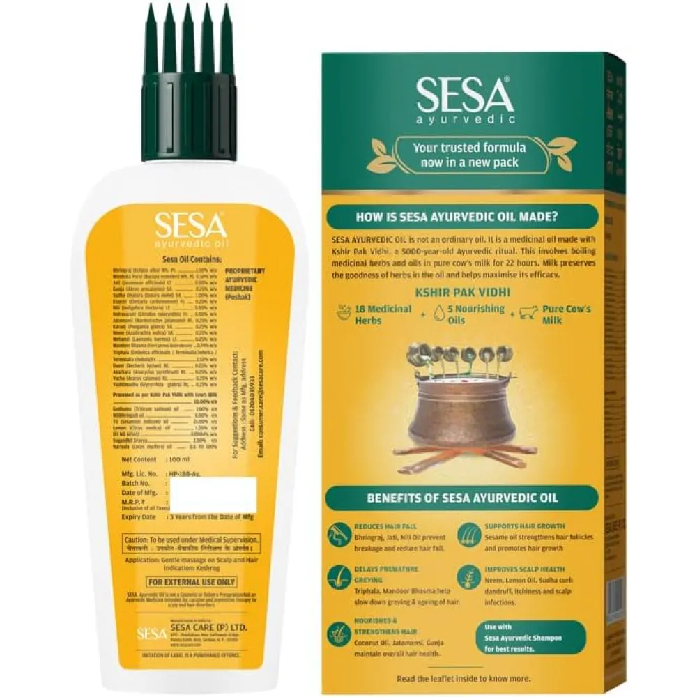 Sesa Ayurvedic Oil for Hair Loss and Growth 200ml