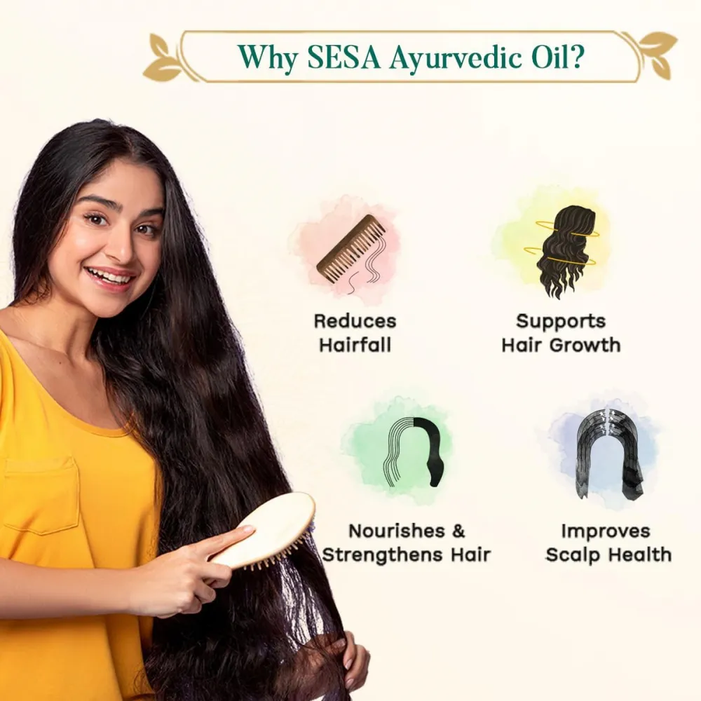 Sesa Ayurvedic Oil for Hair Loss and Growth 200ml