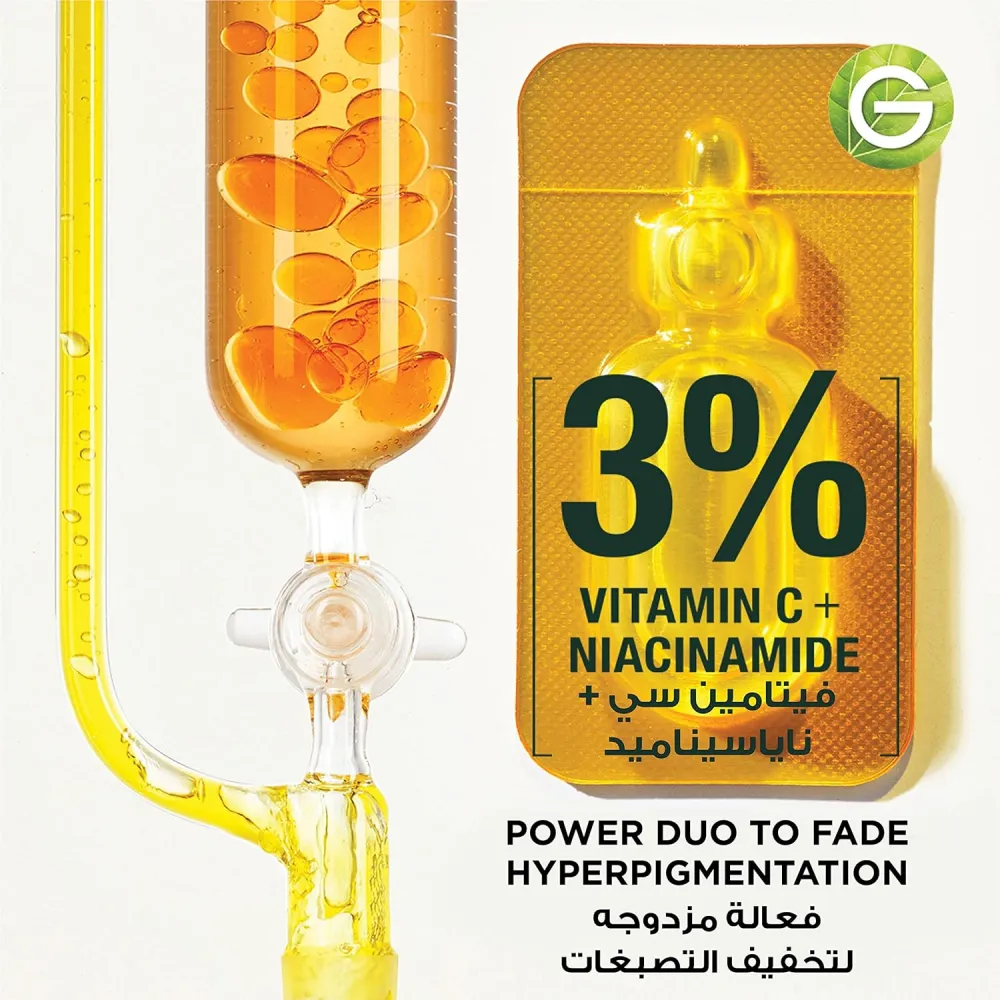 Garnier SkinActive Fast Bright with 3% Vitamin C & Niacinamide - 12 Pieces