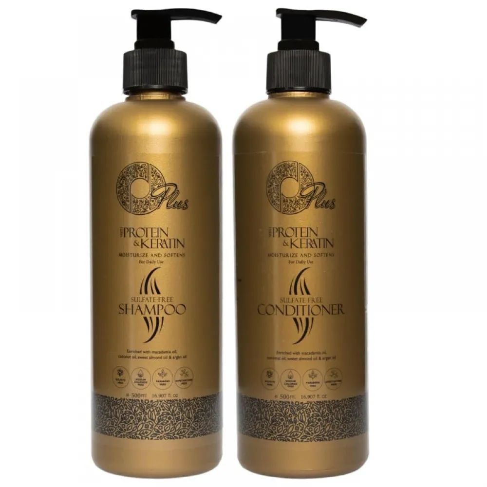 Oplus Shampoo & Conditioner for Protein & Keratin Treated Hair - 500 ml