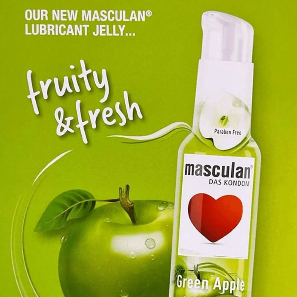 Masculan Lubricant Green Apple Flavor - 75 ml
