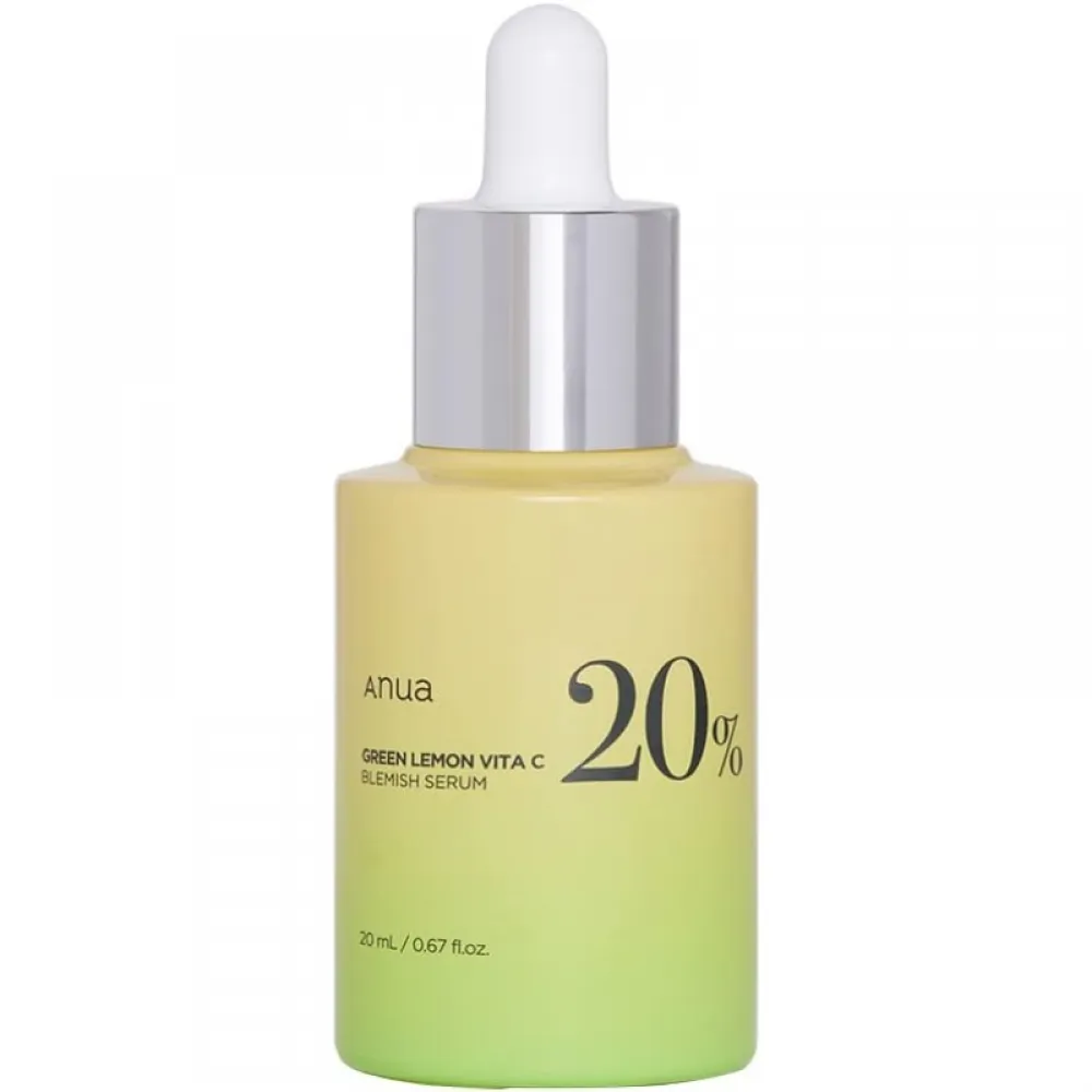 Anua Green Lemon Vitamin C Serum with Vitamin E, Hyaluronic & Ferulic Acid 0.67 fl.oz / 20ml