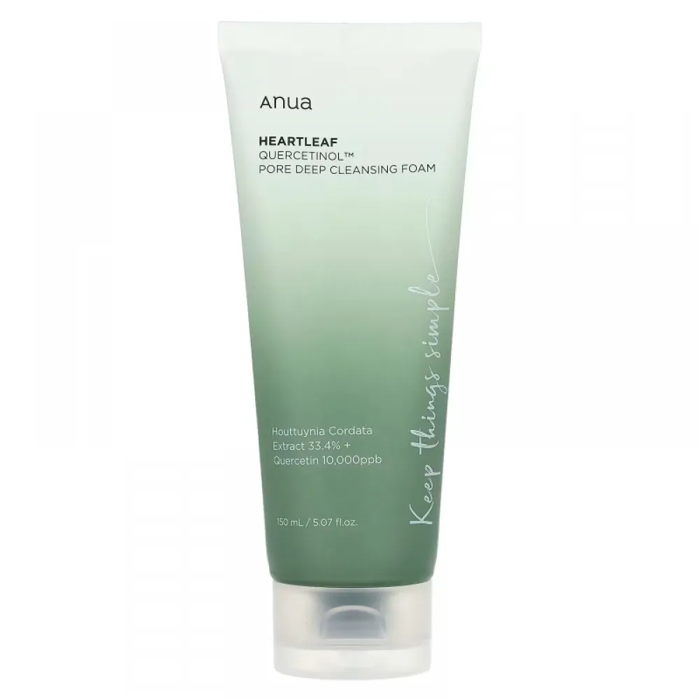 ANUA HEARTLEAF QUERCETINOL PORE DEEP CLEANSING FOAM 150 ML