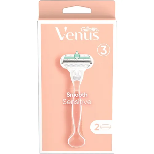 Gillette Venus Smooth Sensitive Women's Razor - 2 Blades