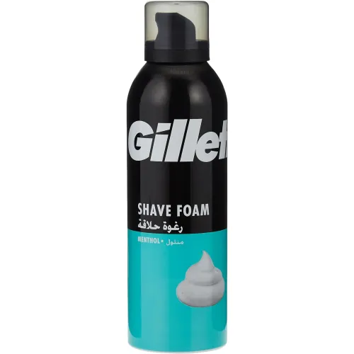 جيليت رغوة حلاقة برائحة المنثول - 200 مل