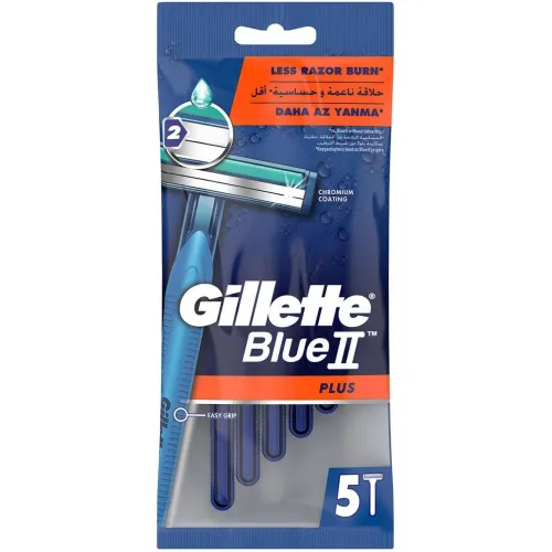 Gillette Blue II Plus Men's Razor - 5 pcs