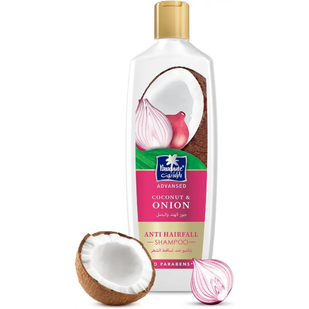 Parachute shampoo 340 ml + onion and coconut oil 300 ml + almond and coconut styling cream, anti-hair loss, strengthens hair